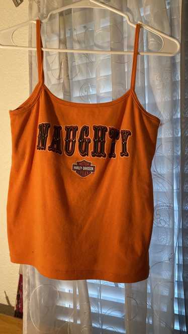 Harley Davidson Harley Davidson orange tank - image 1