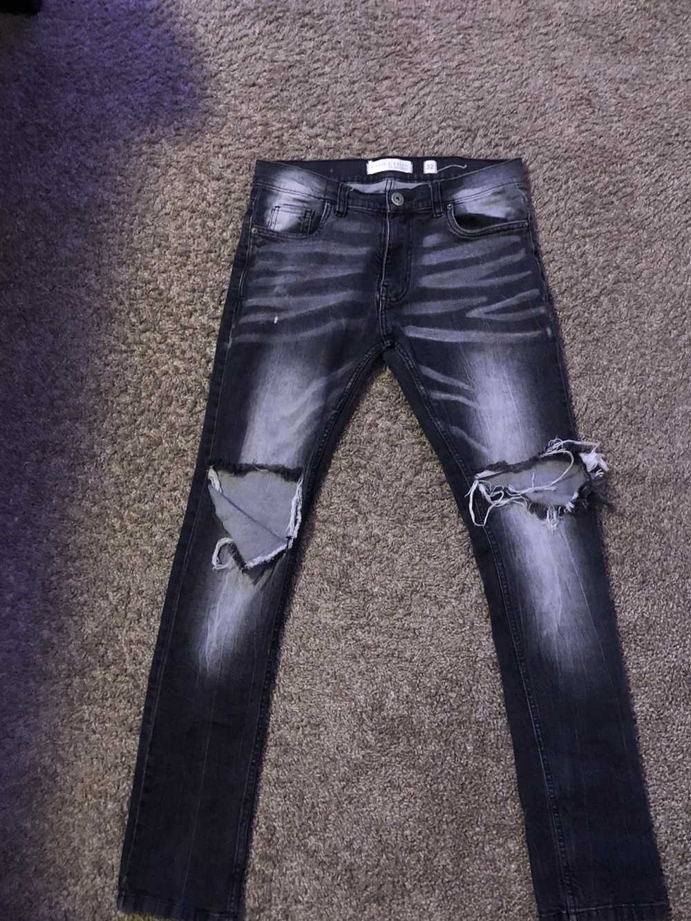 Other Grey Distressed Denim Jeans - image 1