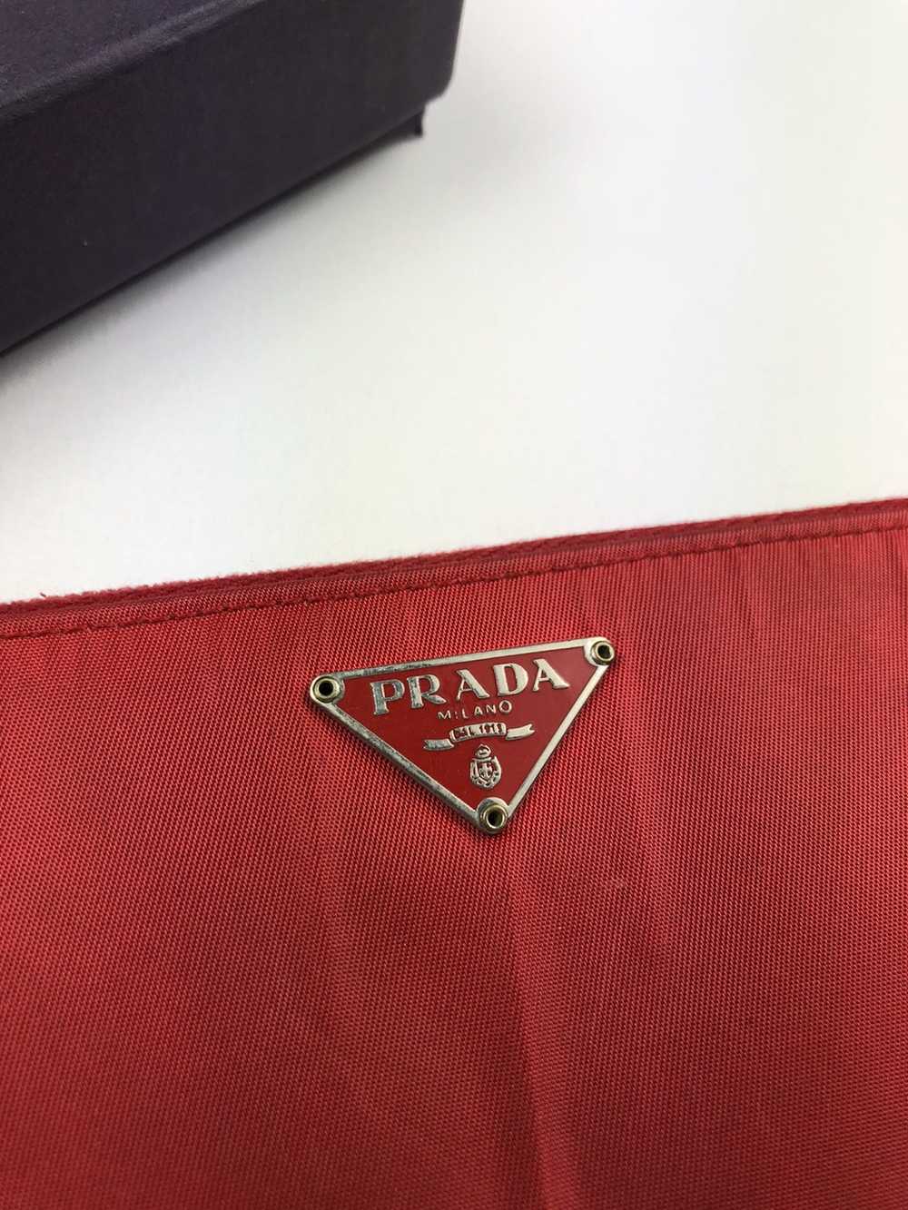 Prada Prada tessuto red nylon zippy wallet - image 2