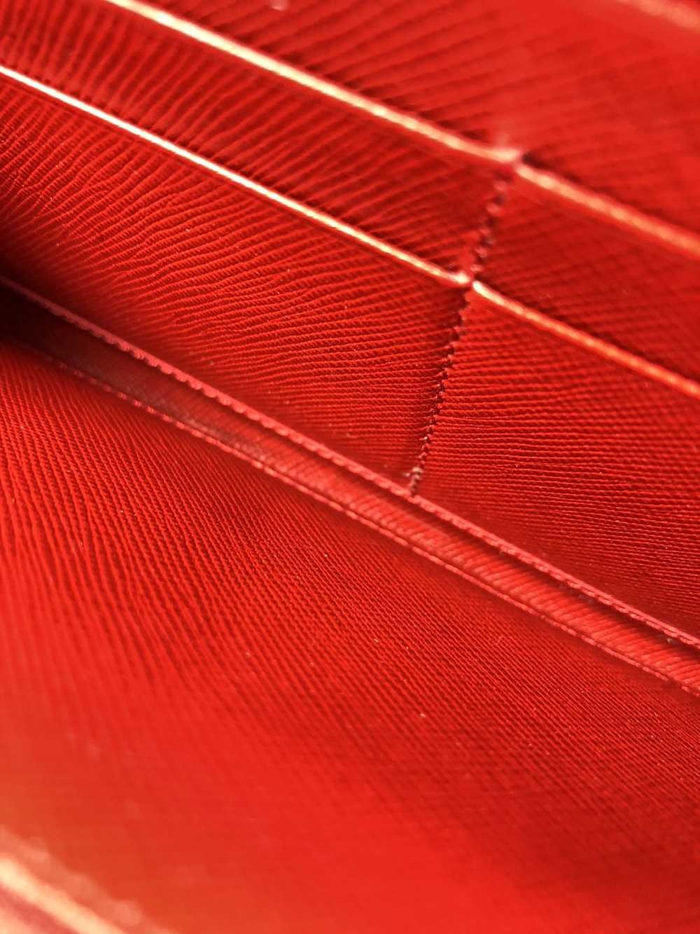 Prada Prada tessuto red nylon zippy wallet - image 5