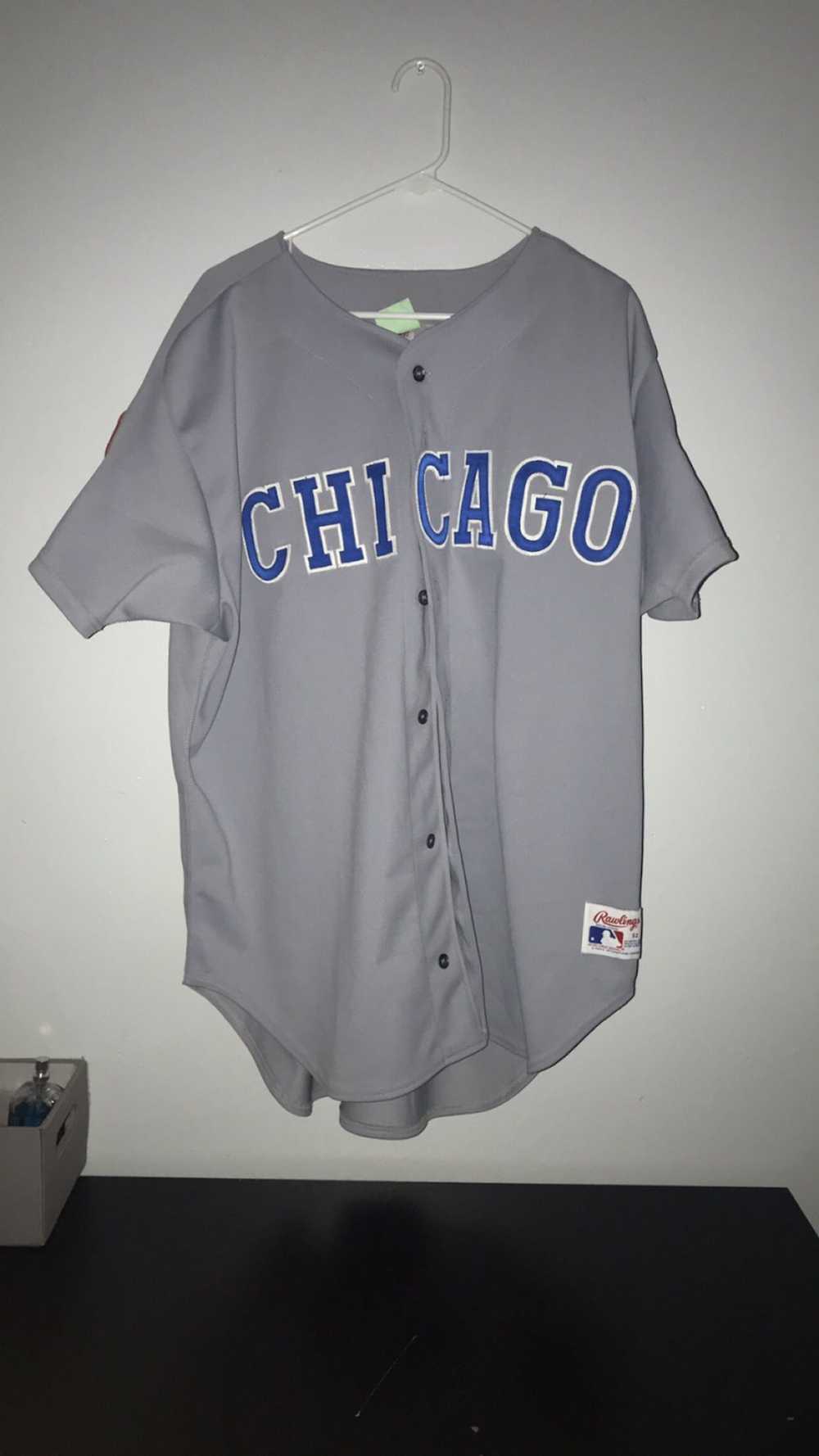 Vintage chicago cubs vintage baseball jersey butt… - image 1