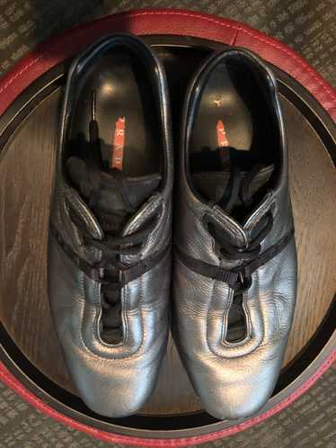 Prada Prada Sport Silver Leather Shoes