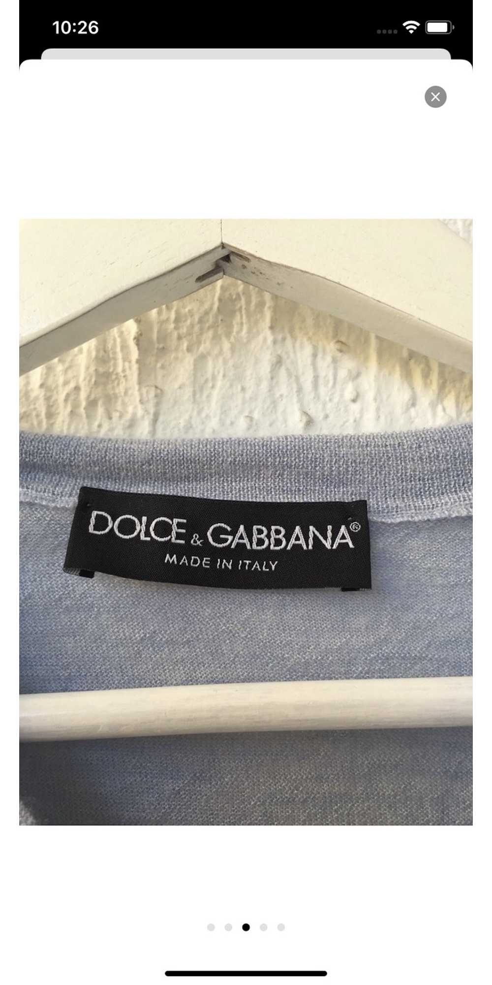 Dolce & Gabbana Light Blue Cashmere Sweater - image 2