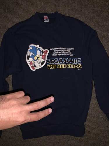 Vintage Sonic The Hedgehog Sweatshirt With Quote