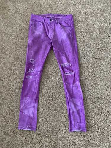 Custom Custom Dyed Purple Denim