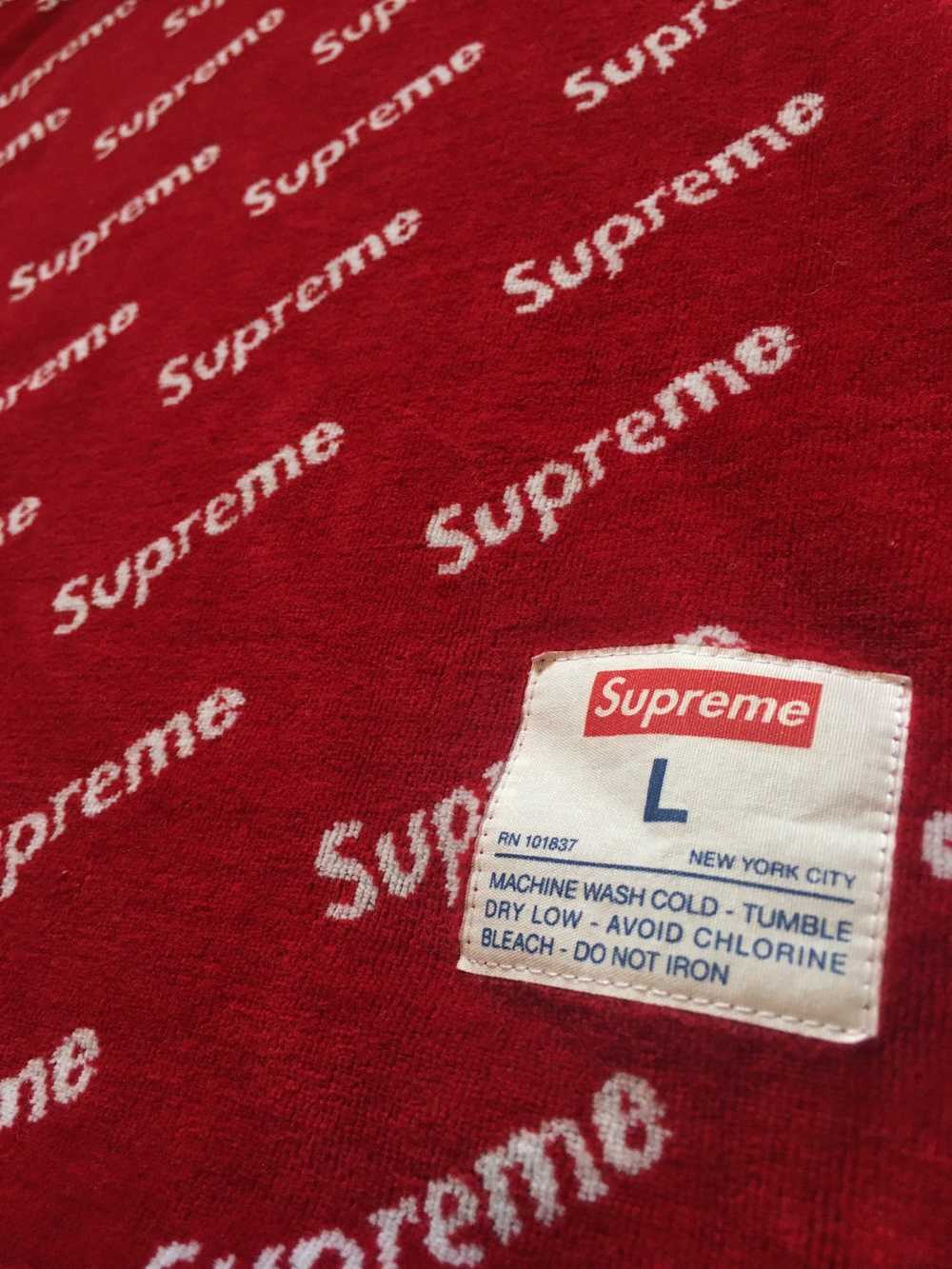 Supreme Supreme Velour Diagonal Repeat Long sleeve - image 3