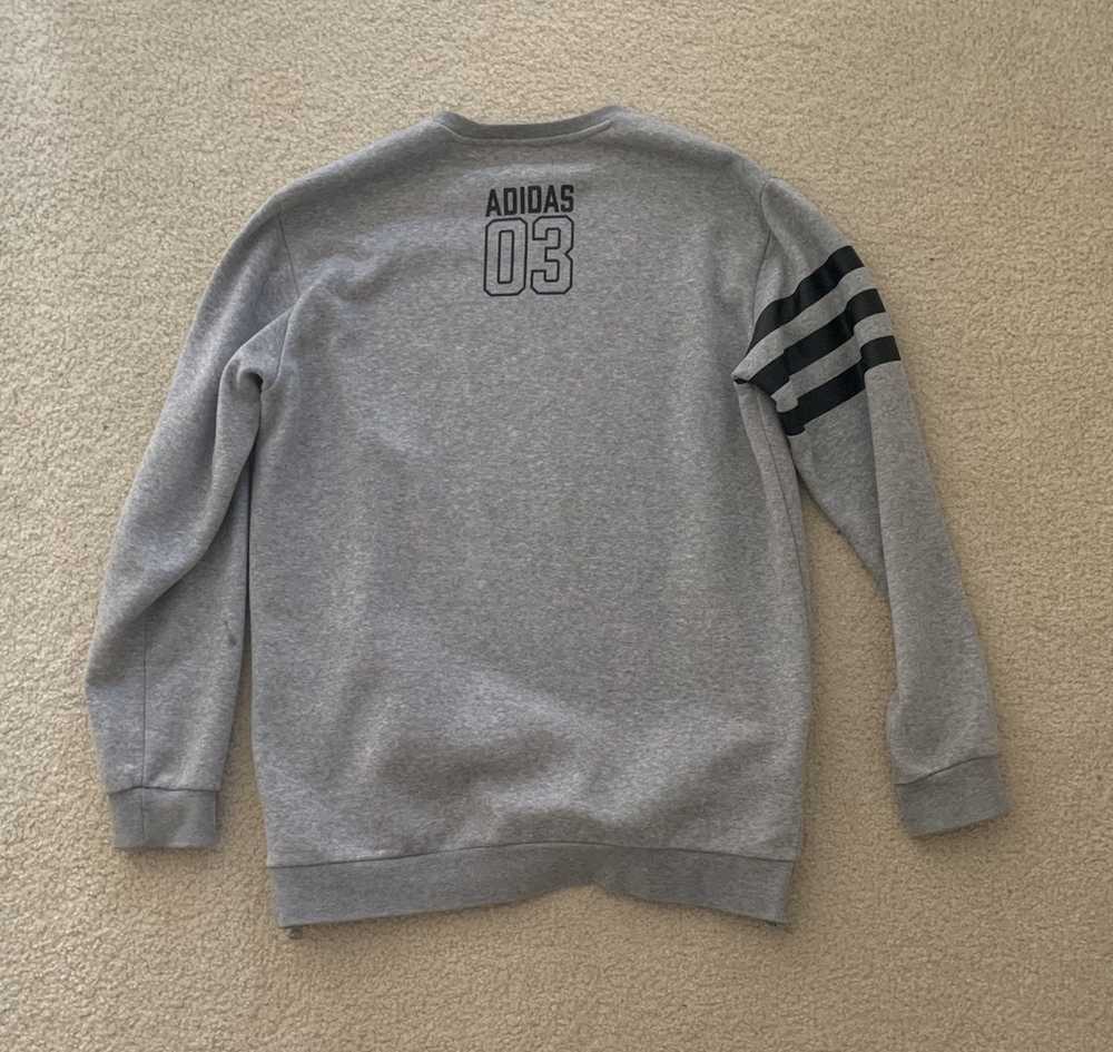 Adidas Grey Adidas originals box trefoil crewneck… - image 2