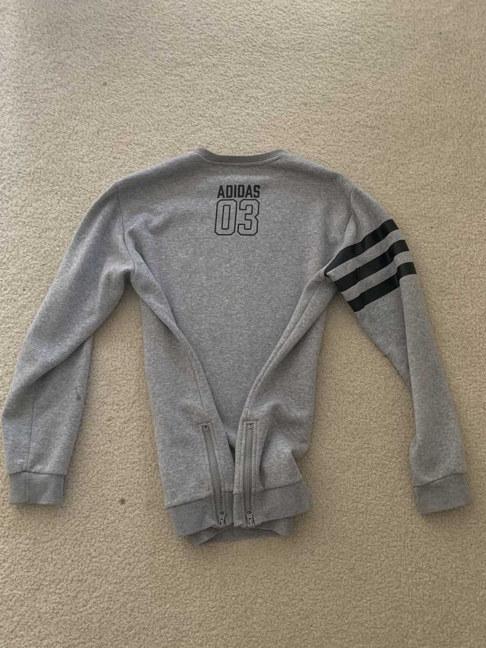 Adidas Grey Adidas originals box trefoil crewneck… - image 3