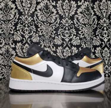 Jordan Brand × Nike Air Jordan 1 Low GS Gold Toe - image 1