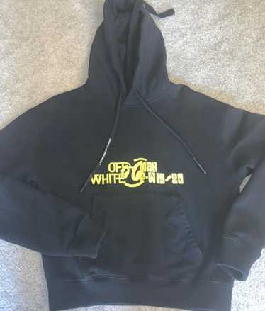 Off-White Black & Yellow Halftone Over Hoodie