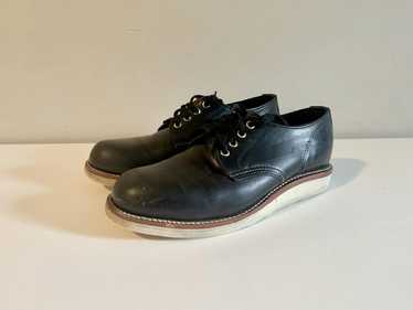 chippewa leather moc toe oxford shoes