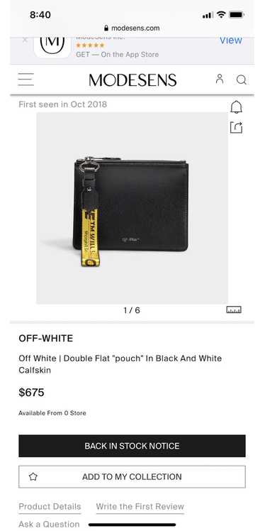 Off-White Off-white double flap “pouch”