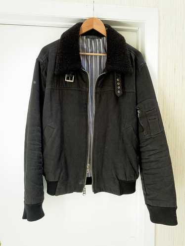 Marc Jacobs 02’ Black Trucker Sherling Jacket- Lin