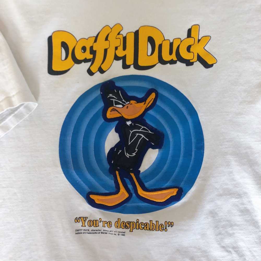 Vintage Vintage Daffy Duck ‘you’re despicable’ t-… - image 2