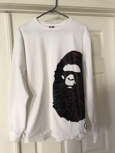 Bape Bape Neon Pencil Camo White Longsleeve