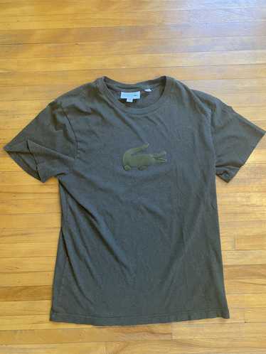 Lacoste Lacoste Olive Green Crocodile Tee