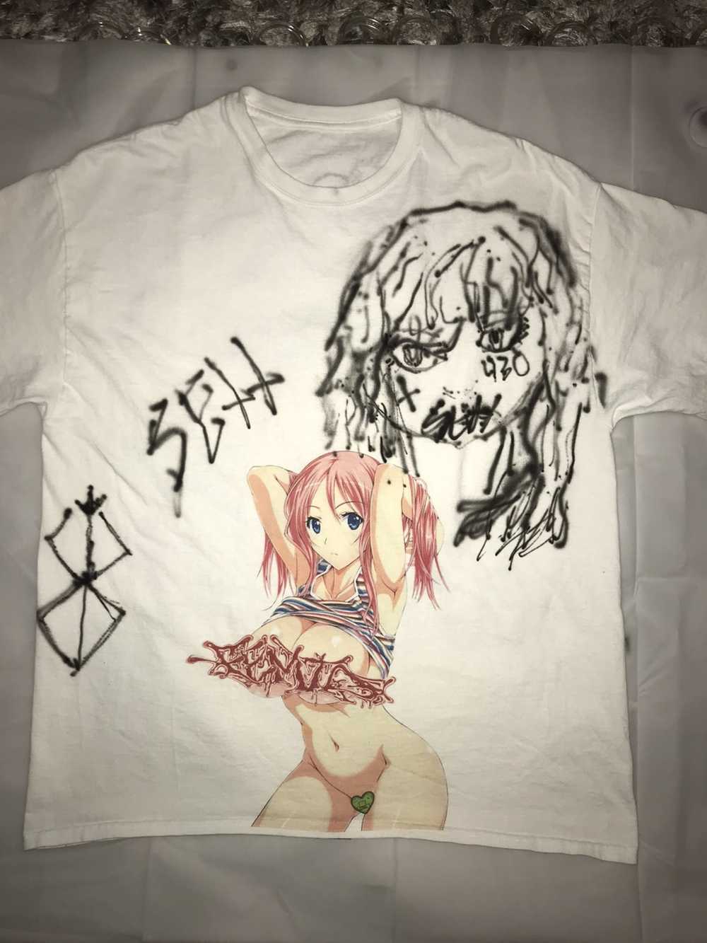 Animal Tee × Custom Custom airbrushed anime shirt - image 1