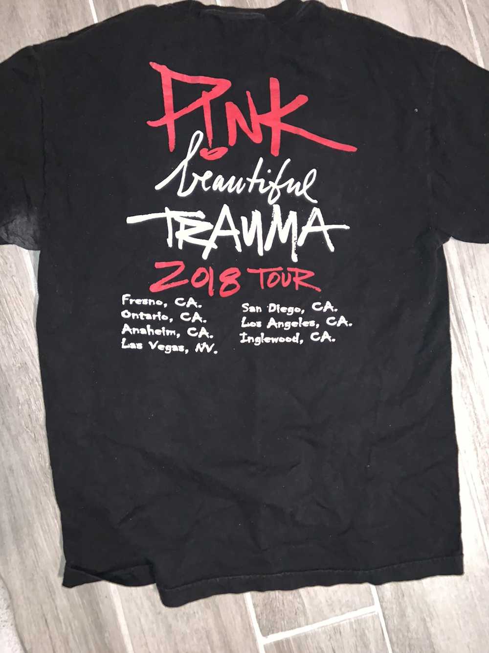 Band Tees × Vintage Pink Tour Tee - image 2