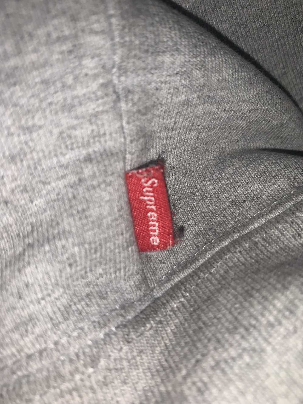 Supreme Felt Hood Logo Zip Up Sweatshirt - image 5