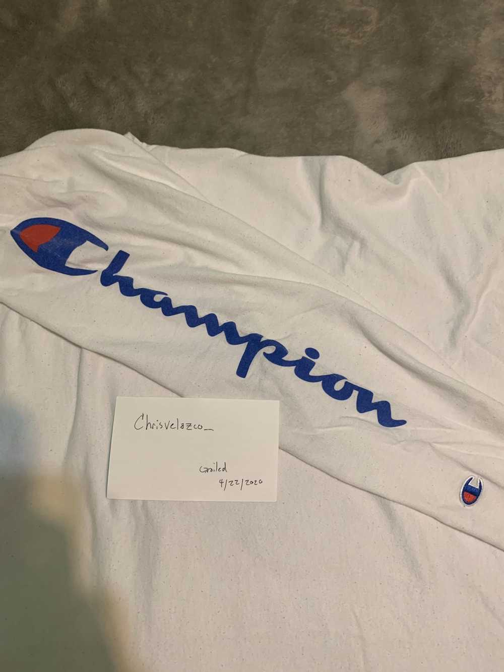 Champion × Streetwear × Vintage White Champion Lo… - image 4