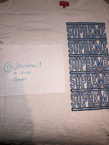 Supreme Supreme Stacked LS Top white