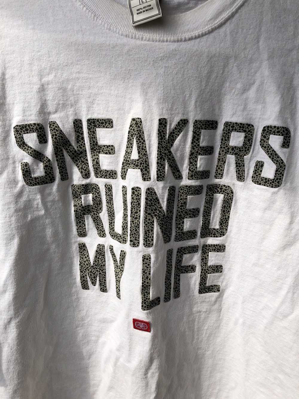 Ecko Unltd. Sneakers ruined my life shirt. White … - image 5