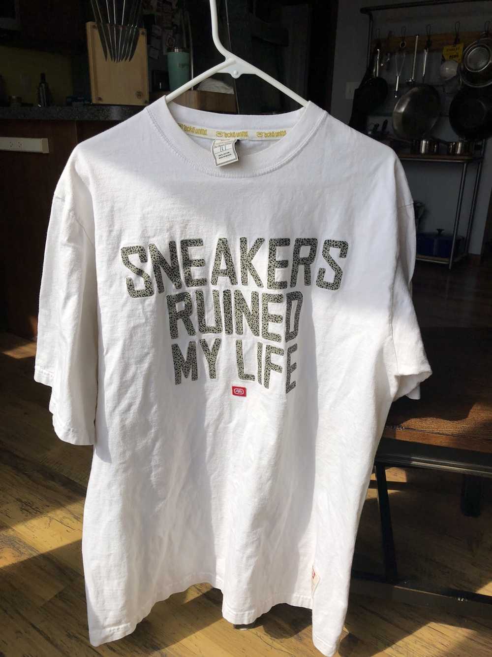 Ecko Unltd. Sneakers ruined my life shirt. White … - image 8