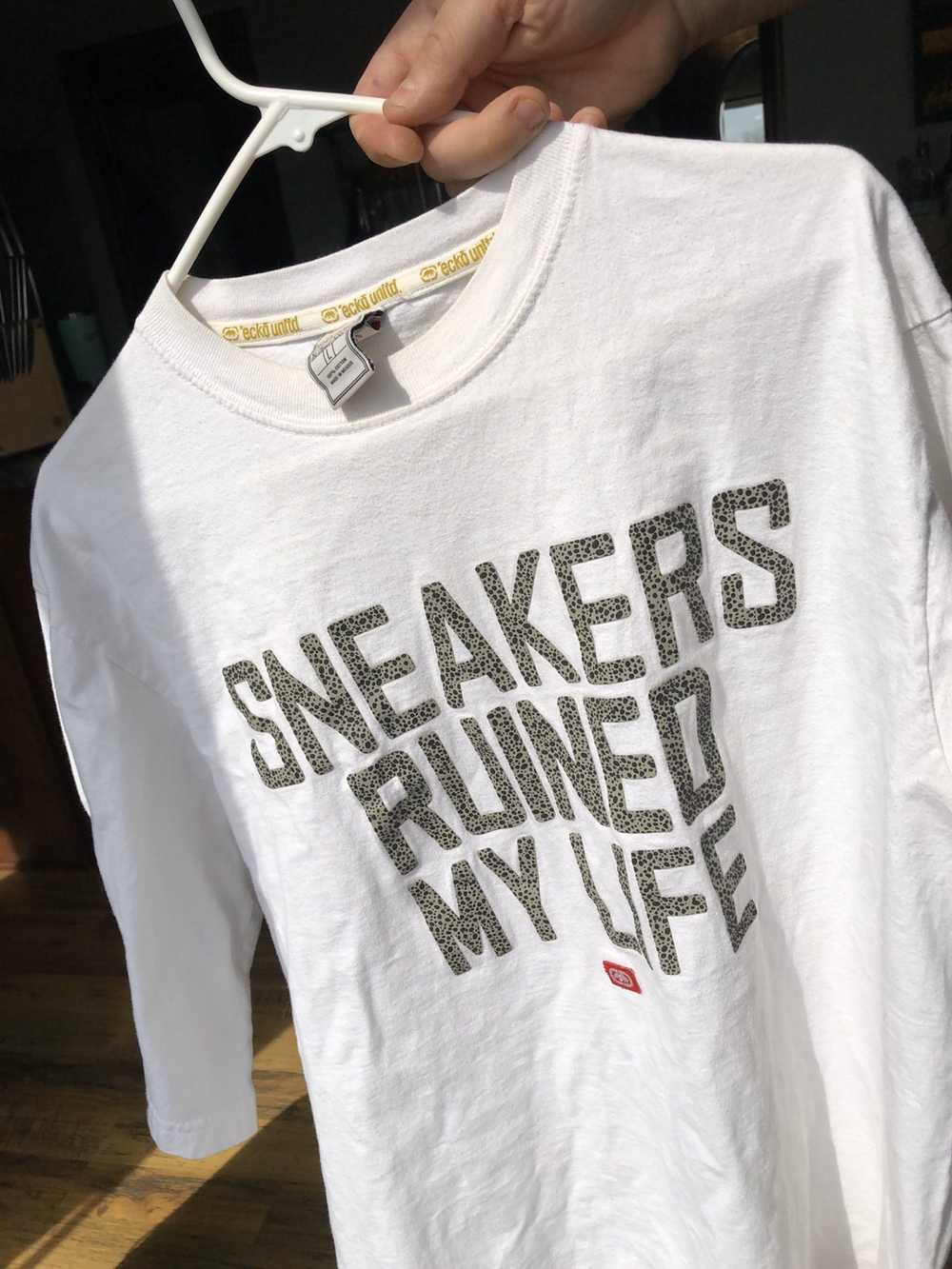 Ecko Unltd. Sneakers ruined my life shirt. White … - image 9