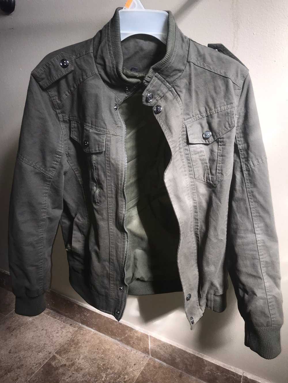 Vintage Army Green Vintage Bomber Jacket - image 1