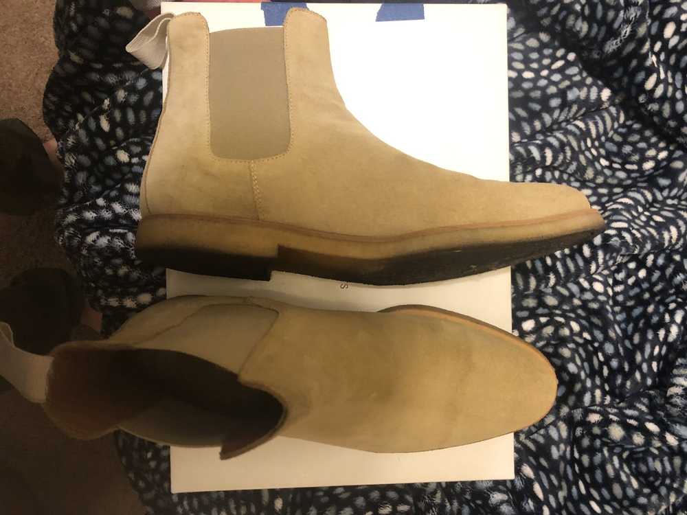 Common Projects Suede Chelsea Boot Tan - image 2