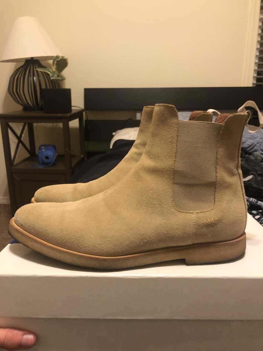 Common Projects Suede Chelsea Boot Tan - image 6