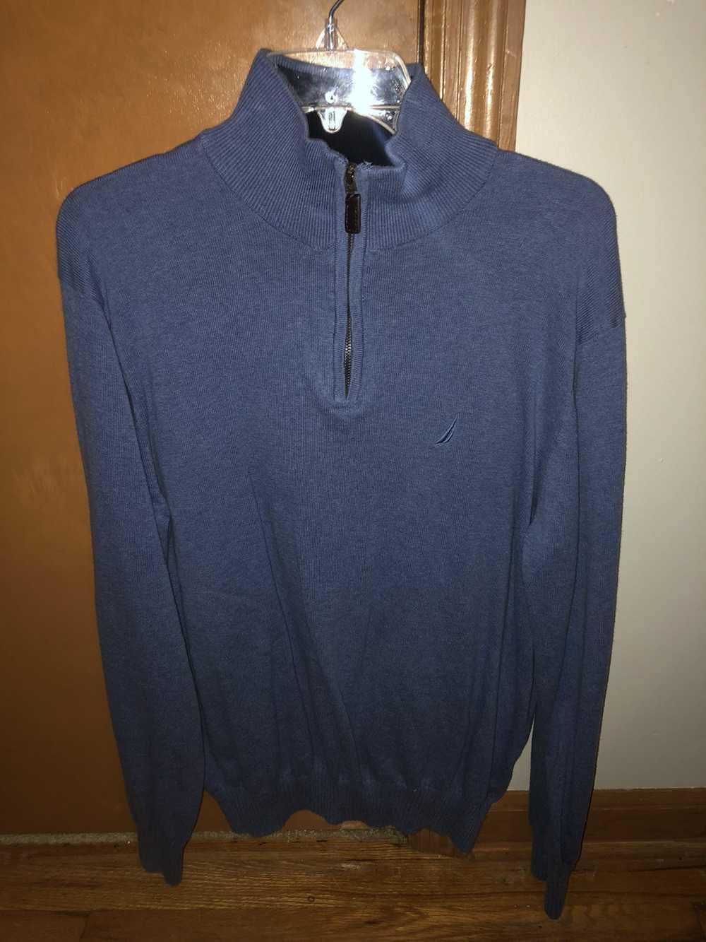 Nautica Men’s nautica quarter zip up sweater size… - image 1