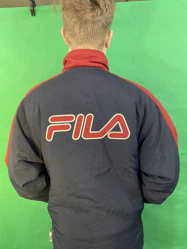 Fila 90s Color Block Fila Puffer Jacket