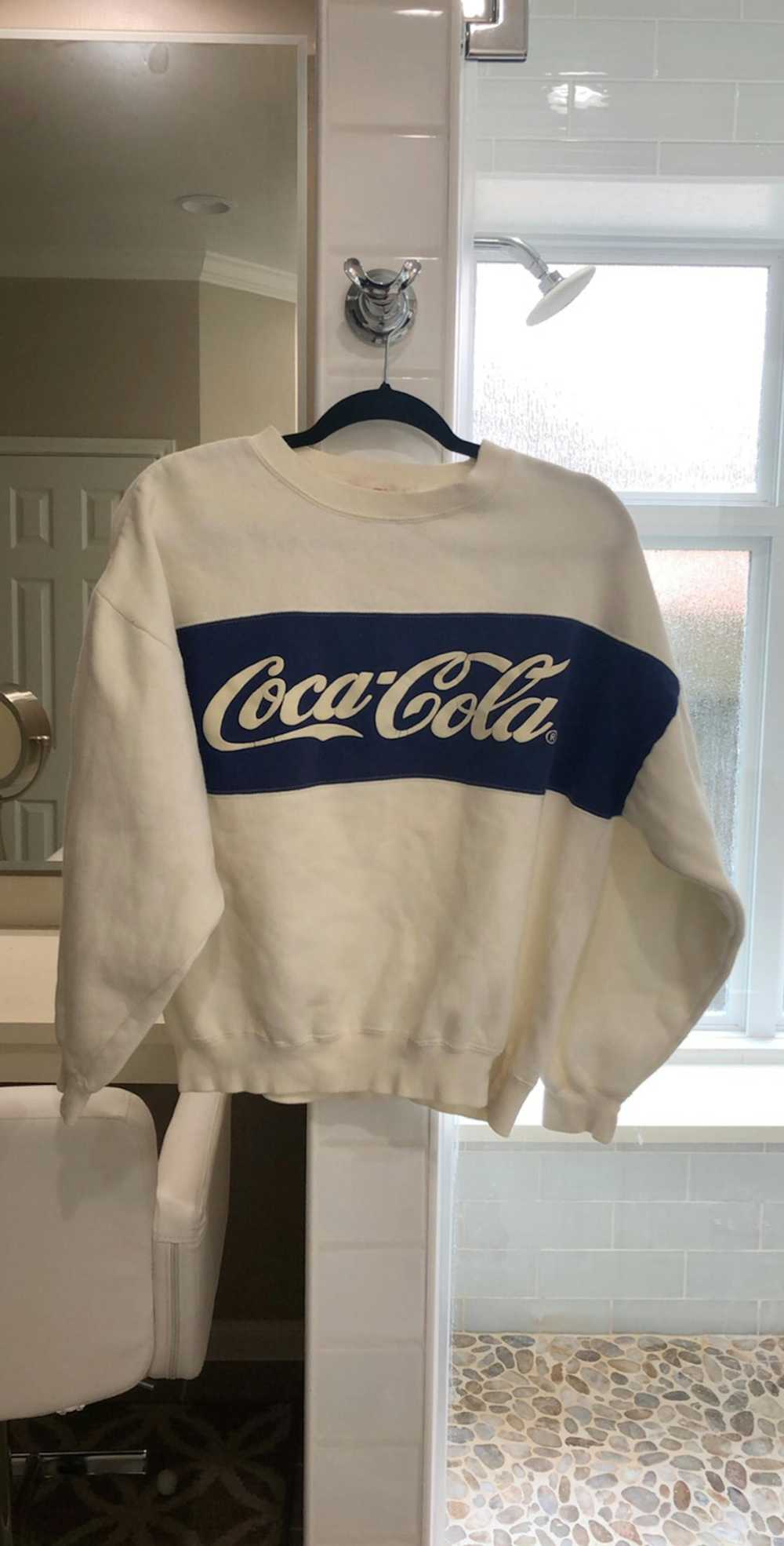 Coca Cola × Vintage 80s Vintage Coca Cola Sweatsh… - image 1