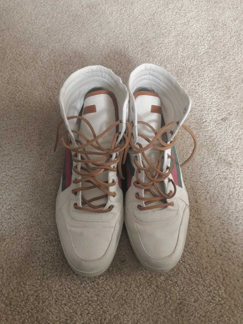 Gucci Gucci High Top Canvas Shoes - image 2
