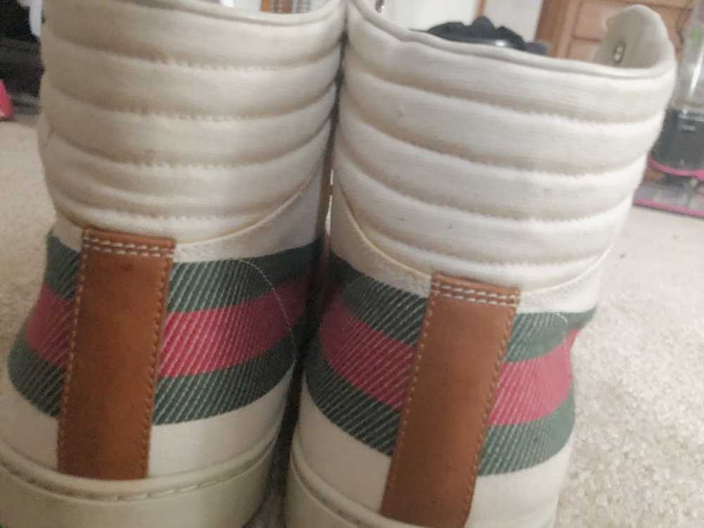 Gucci Gucci High Top Canvas Shoes - image 4