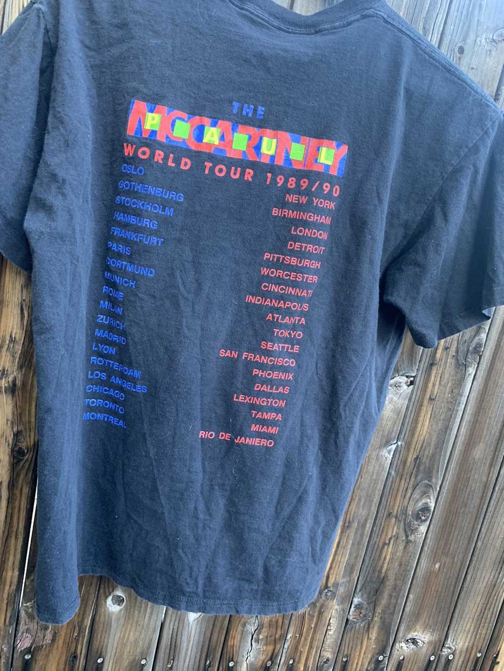 Vintage Paul McCartney 1989 tour tee - image 5