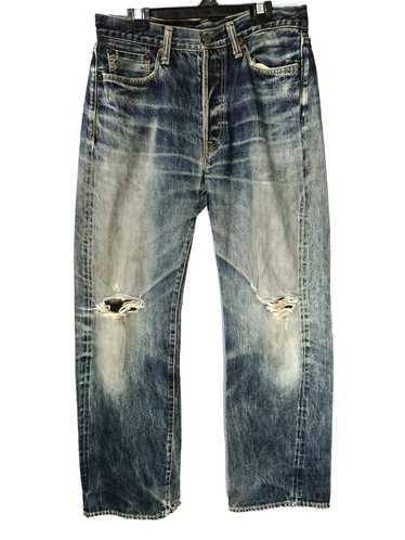 45rpm 45rpm Selvedge Distressed Denim Straight Fit