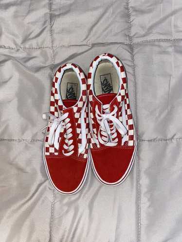 Vans Old skool Vans checkered Red white - image 1