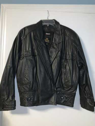 Leather Jacket Byrnes and Baker Black Leather Jack