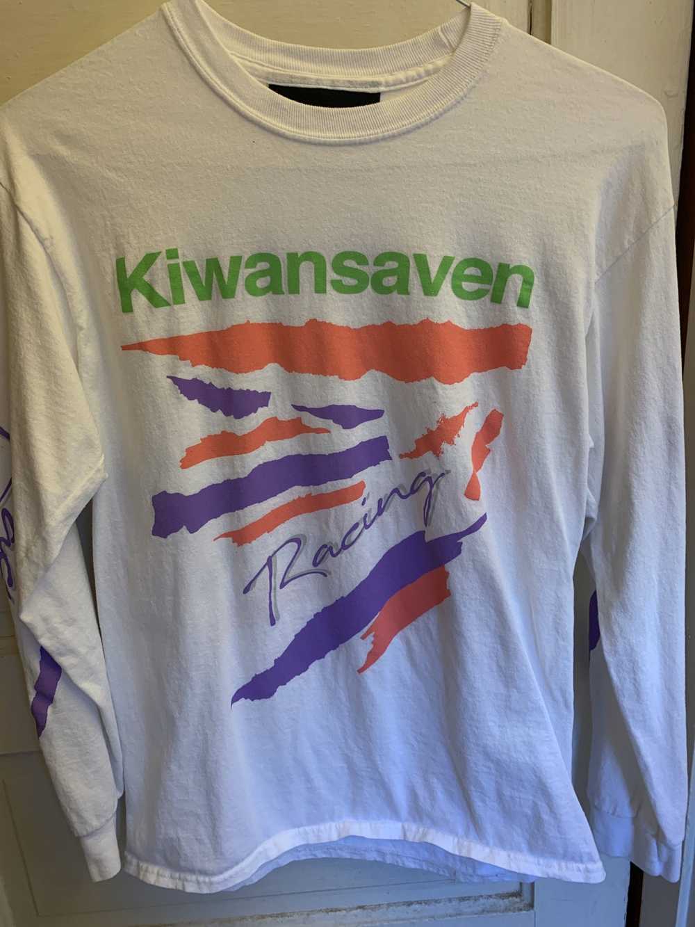917 Kiwansaven Racing White Graphic Long Sleeve - image 1