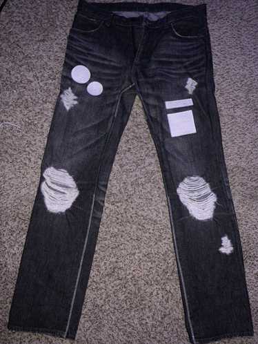 Number (N)ine Number (N)ine Patch Denim Pants Siz… - image 1