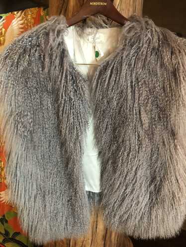 Vintage Mongolian lamb fur coat