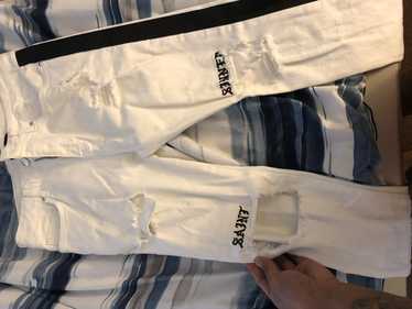 adidas Originals women's Bling gold SST 2.0 Track Pants WHITE