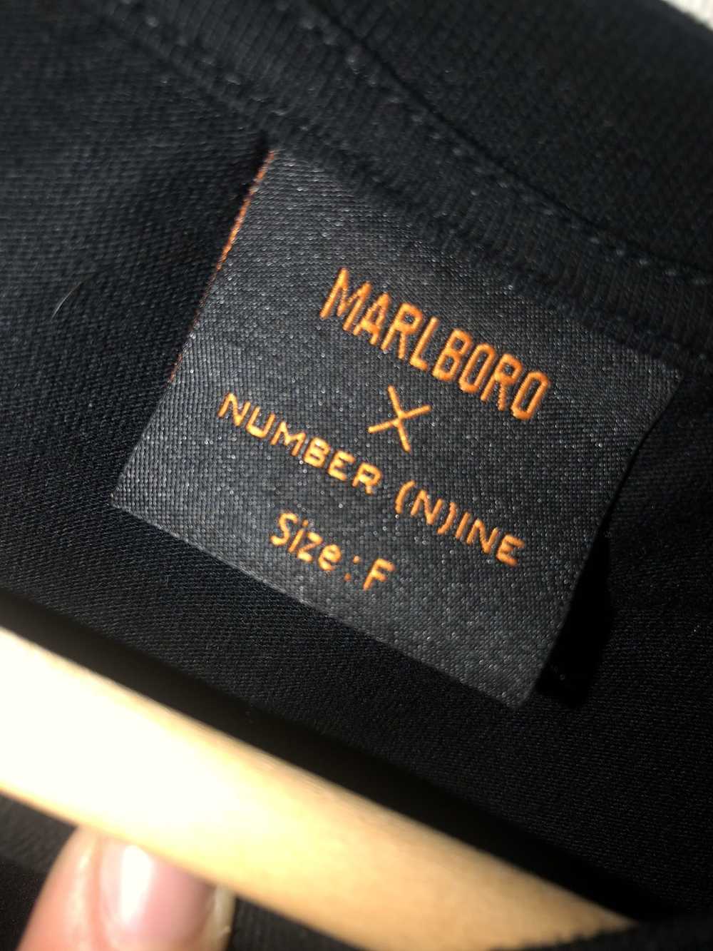 Number (N)ine Black and White Pattern Marlboro Tee - image 2