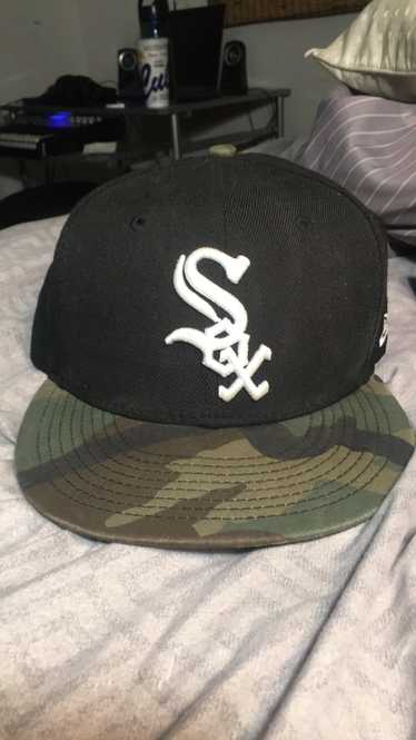 New Era Black Camo White Sox hat