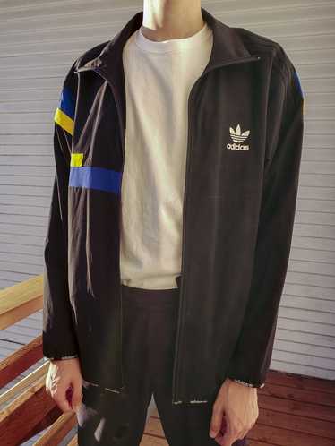 Adidas Adidas Sports Jacket with Multicolor Strip… - image 1