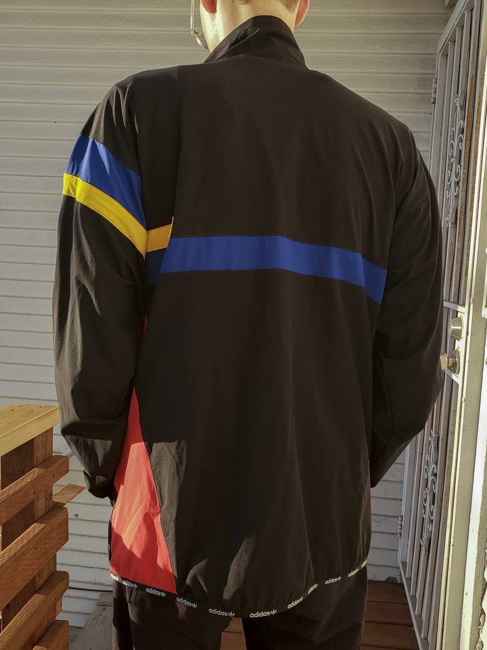 Adidas Adidas Sports Jacket with Multicolor Strip… - image 2