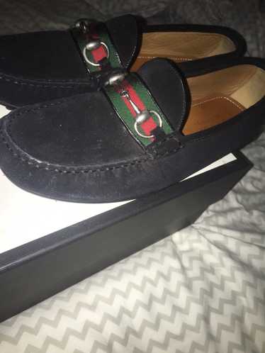 Gucci Gucci Black Suede Loafers