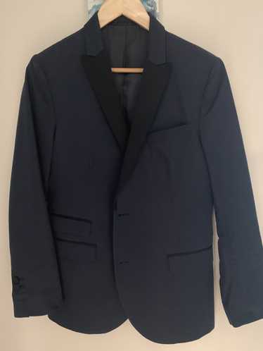 Neil Barrett Skinny Fit Peaked Lapel Tuxedo Blazer